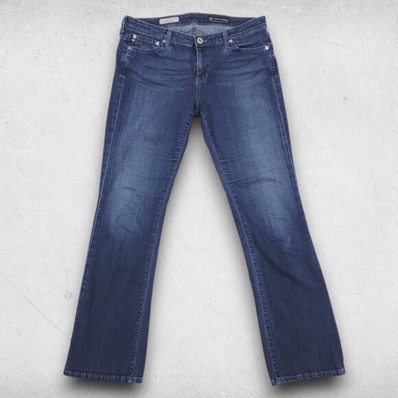 AG Jeans Women 28R Blue Angelina Petite Boot Stretch Y2K Western Cowgirl Chic - Picture 1 of 11